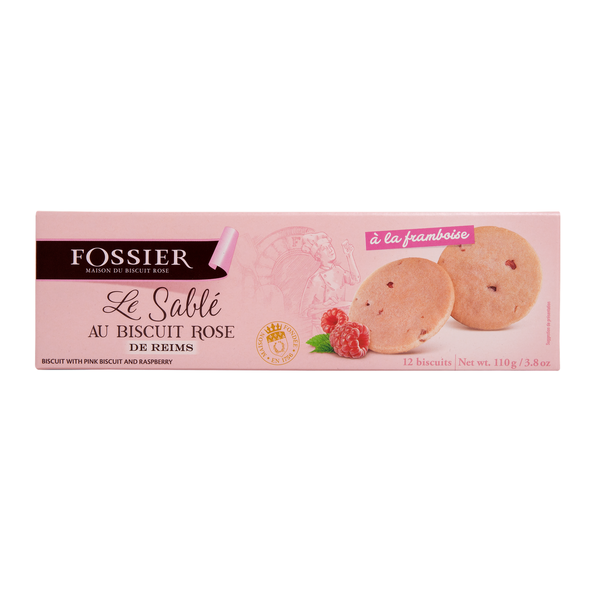 FOSSIER SABLE ROSE With CHOCOLATE CHIP 110g